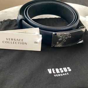 Leather Versace Belt